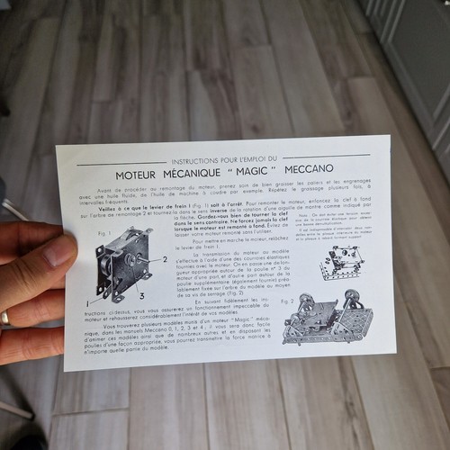 Meccano instructions mode - meccano,