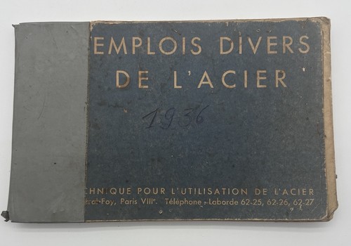 Manuel technique acier 1936