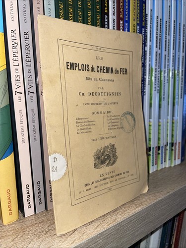 Les emplois chemin fer - du, de